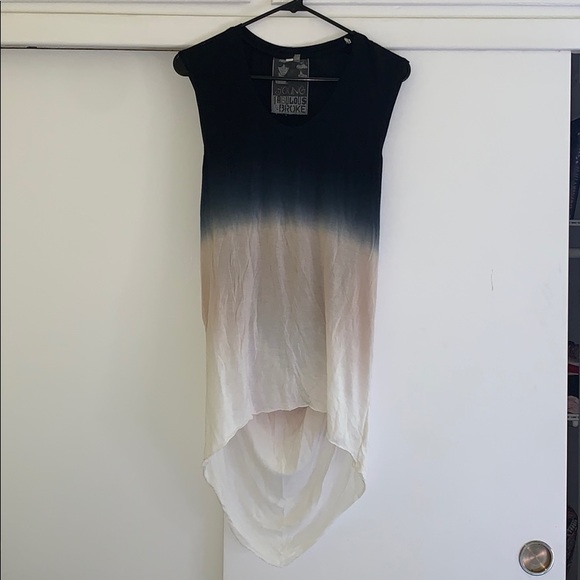 Young Fabulous & Broke Tops - Young Fabulous & Broke Hi-Low Long Tank Top
